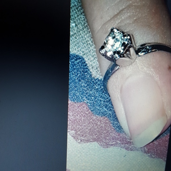 Round tiny cartel princess 18 k t h. G. E cubic zi - Picture 7 of 8